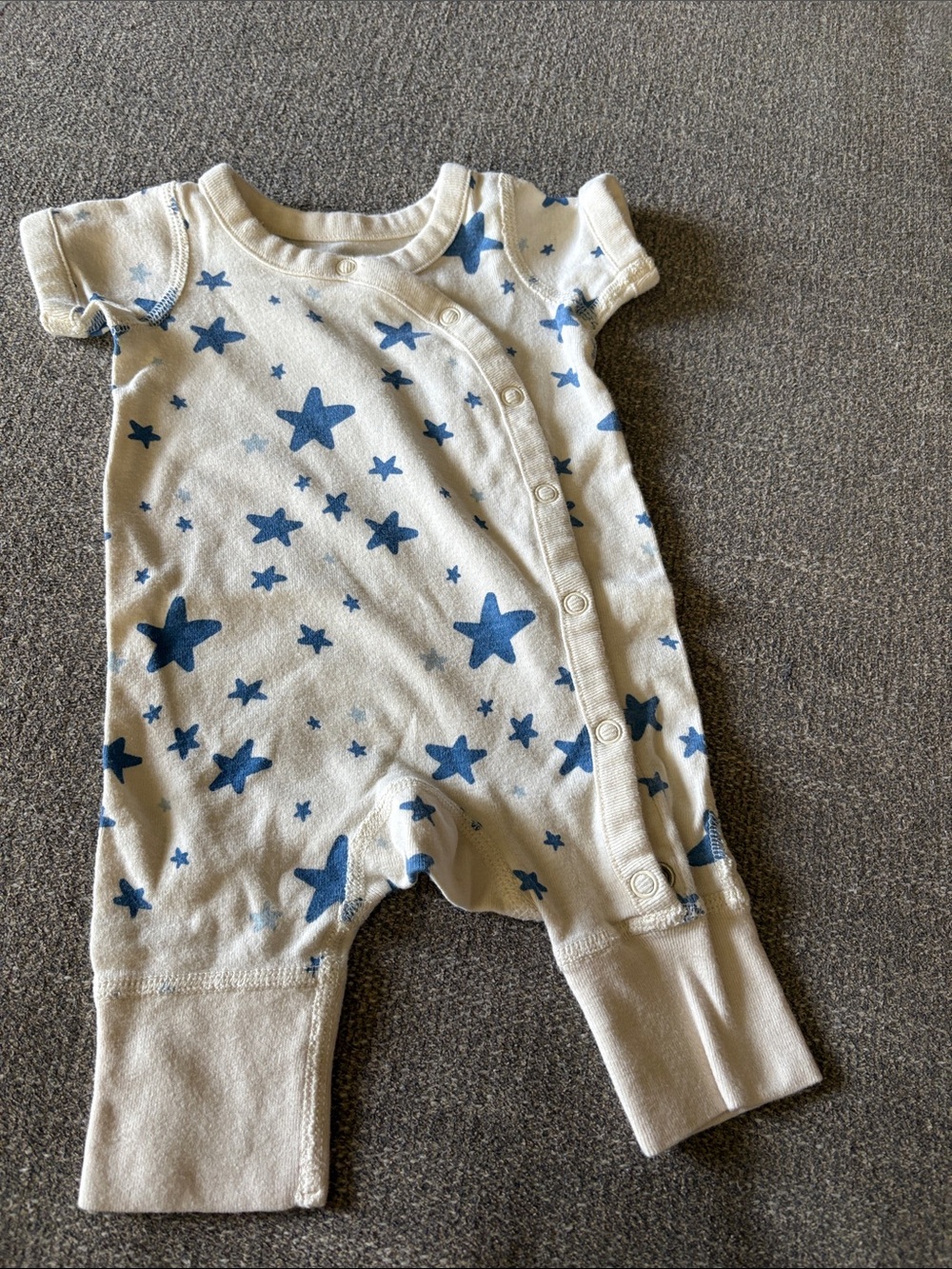 HANNA ANDERSSON Moon and Back Patrioic Preemie Premature Baby 4th July Romper